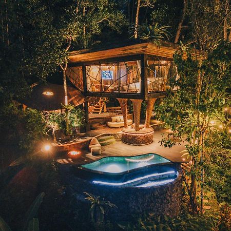 Hideout Eco Bamboo House Bali Villa Selat Exterior photo