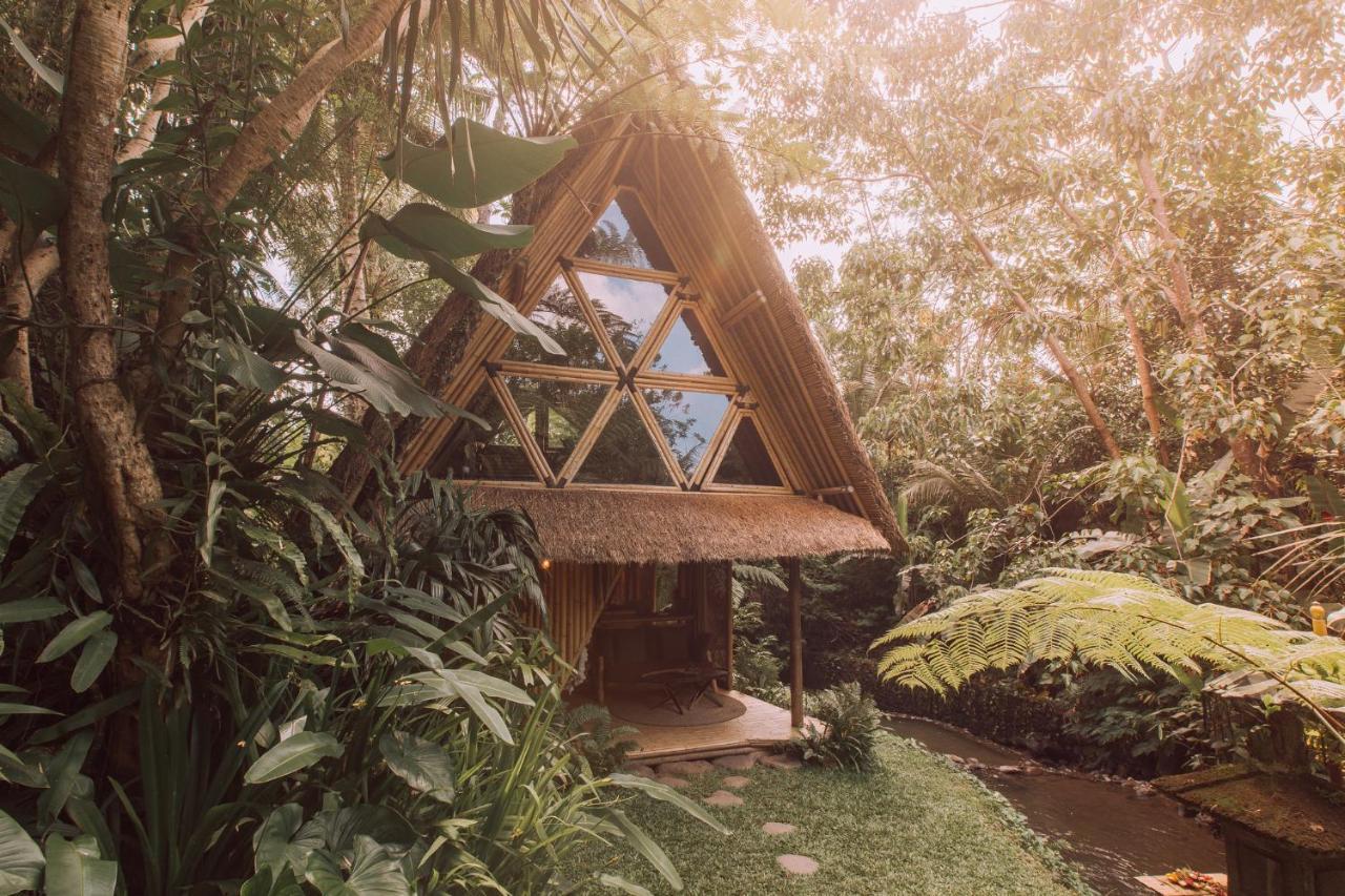 Hideout Eco Bamboo House Bali Villa Selat Exterior photo