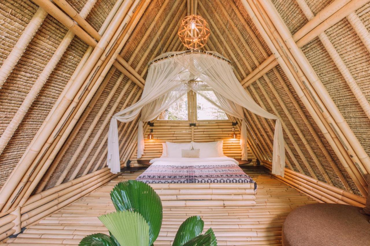 Hideout Eco Bamboo House Bali Villa Selat Exterior photo