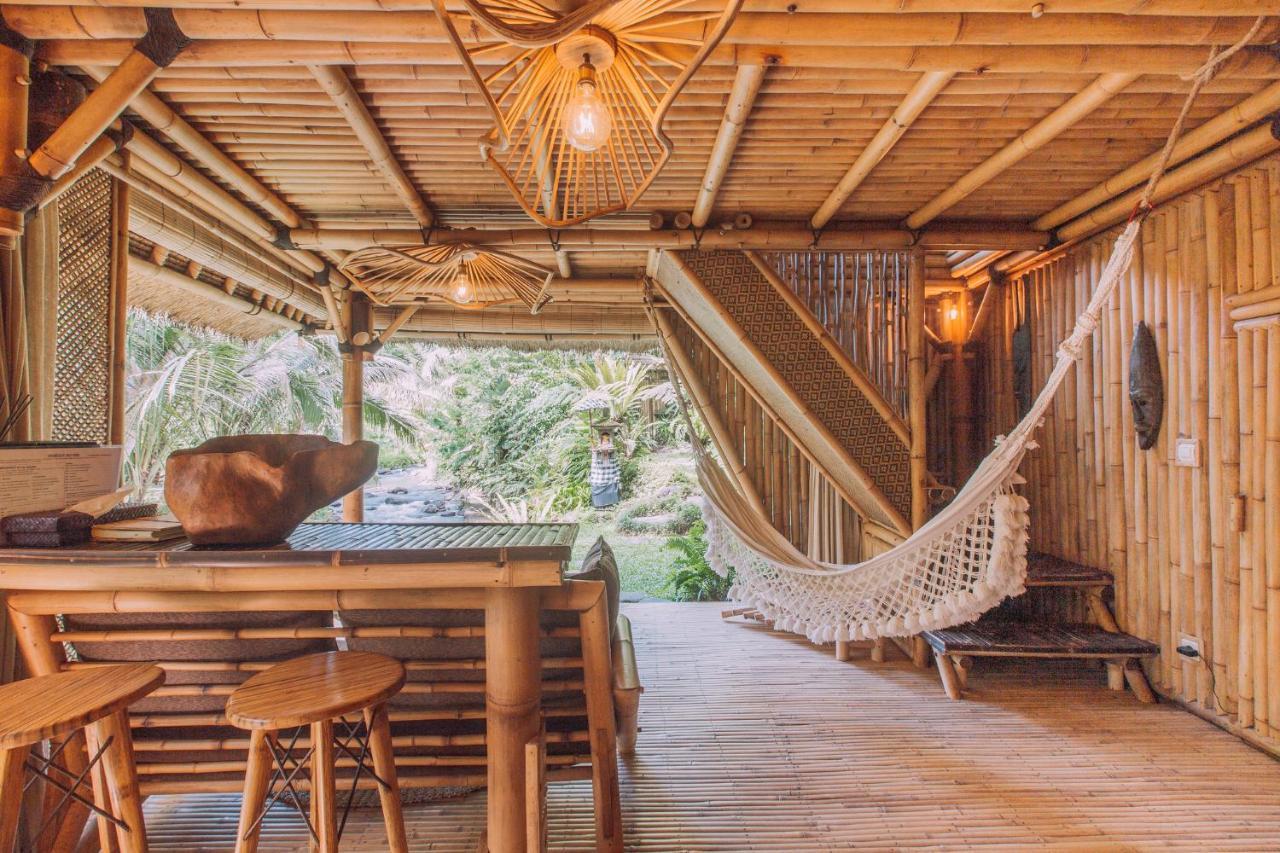 Hideout Eco Bamboo House Bali Villa Selat Exterior photo