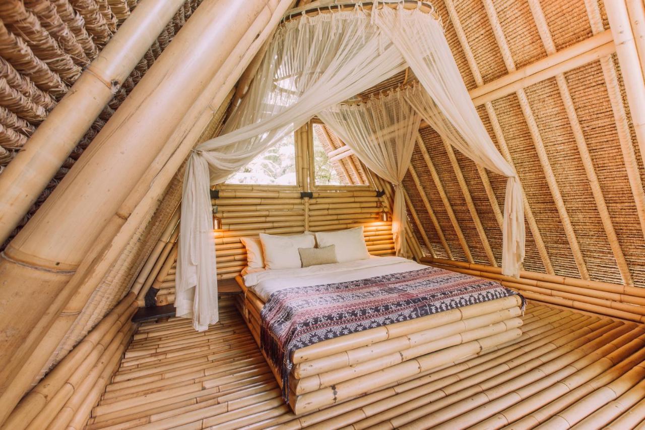 Hideout Eco Bamboo House Bali Villa Selat Exterior photo