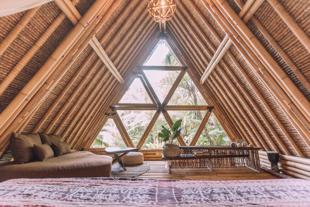 Hideout Eco Bamboo House Bali Villa Selat Exterior photo