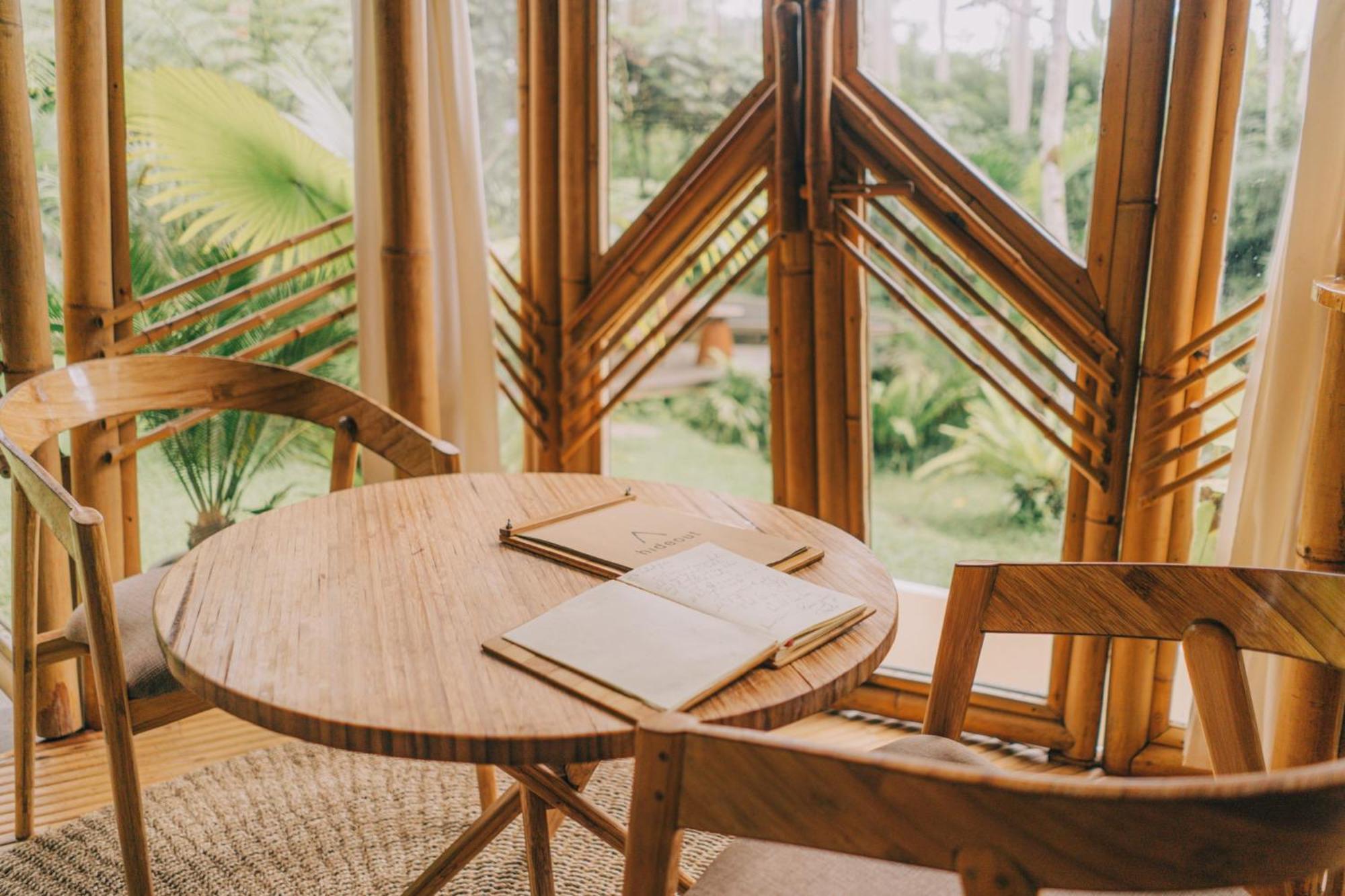 Hideout Eco Bamboo House Bali Villa Selat Exterior photo