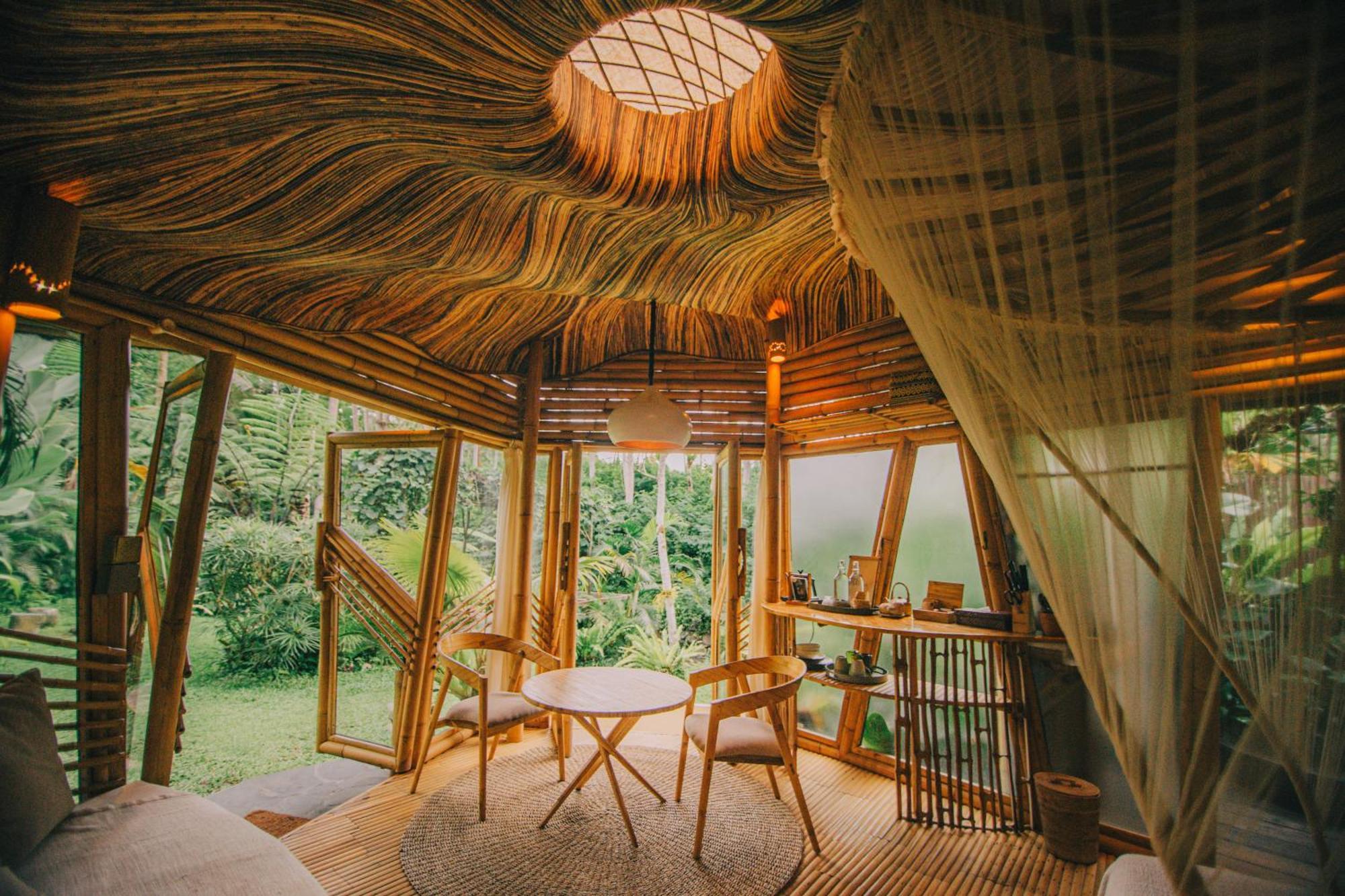 Hideout Eco Bamboo House Bali Villa Selat Exterior photo