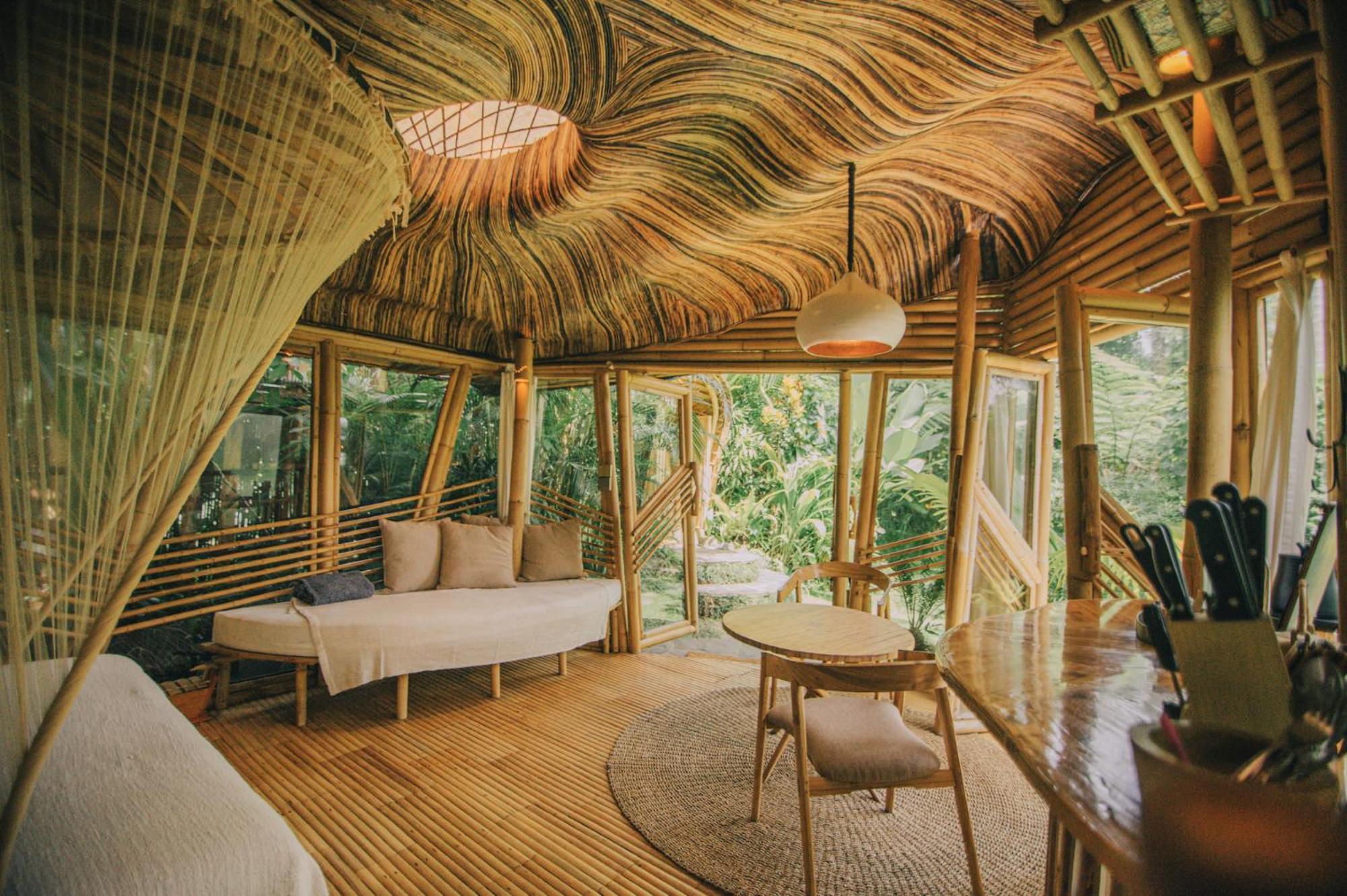 Hideout Eco Bamboo House Bali Villa Selat Exterior photo