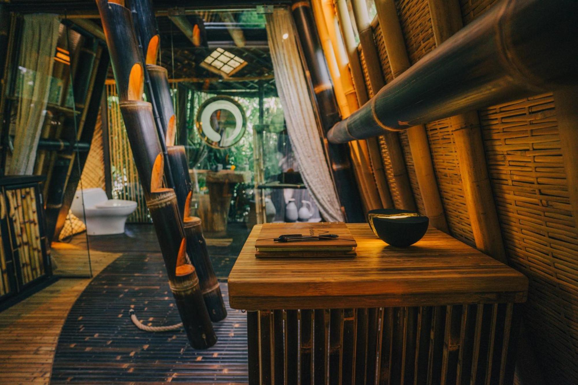 Hideout Eco Bamboo House Bali Villa Selat Room photo