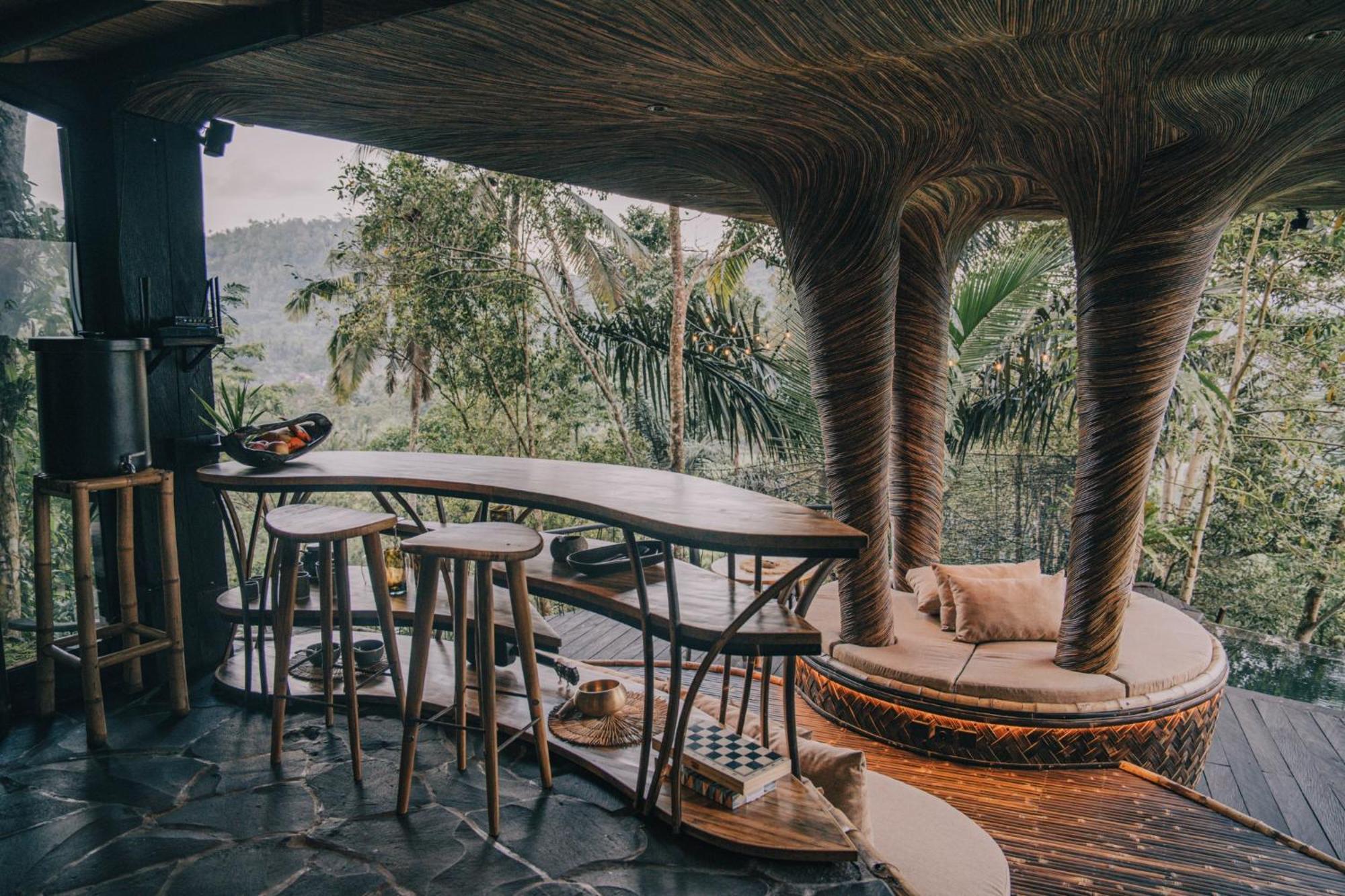 Hideout Eco Bamboo House Bali Villa Selat Exterior photo