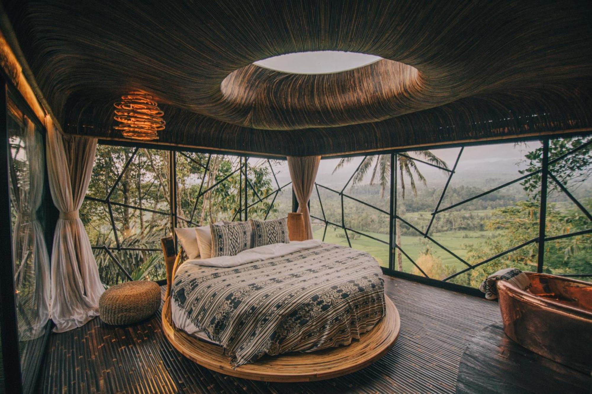 Hideout Eco Bamboo House Bali Villa Selat Exterior photo