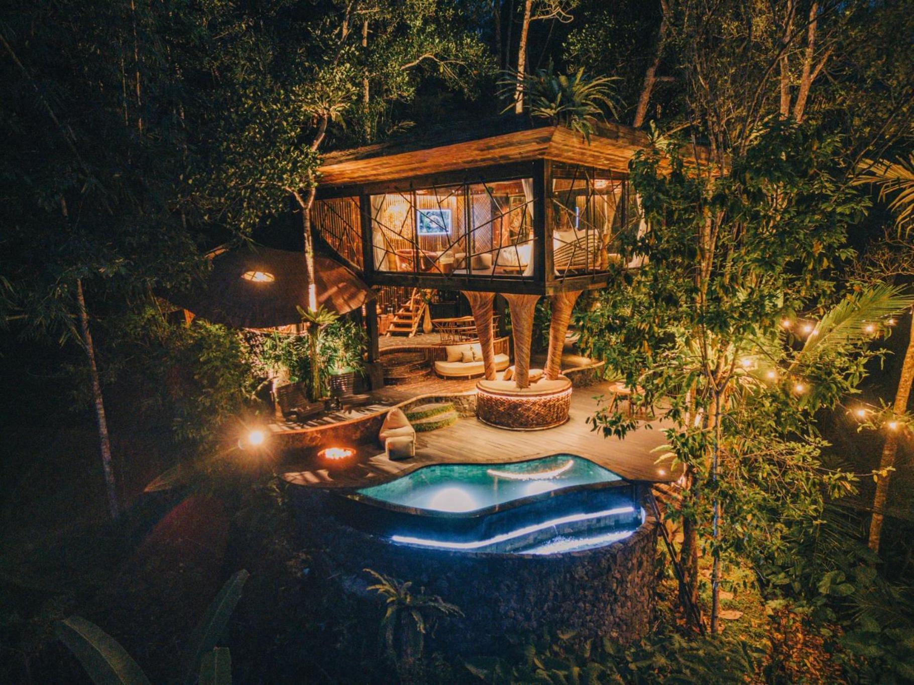 Hideout Eco Bamboo House Bali Villa Selat Exterior photo