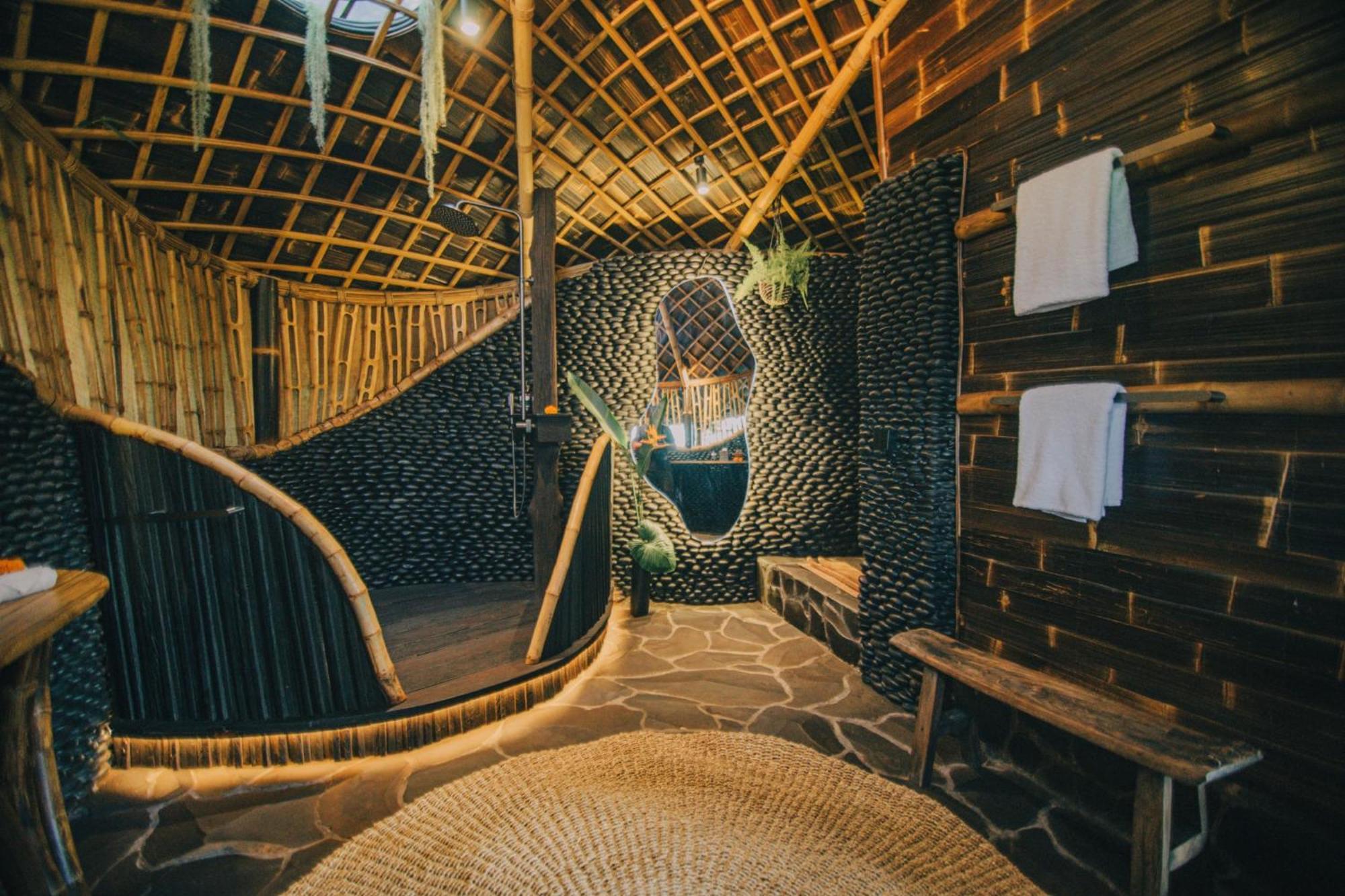 Hideout Eco Bamboo House Bali Villa Selat Room photo