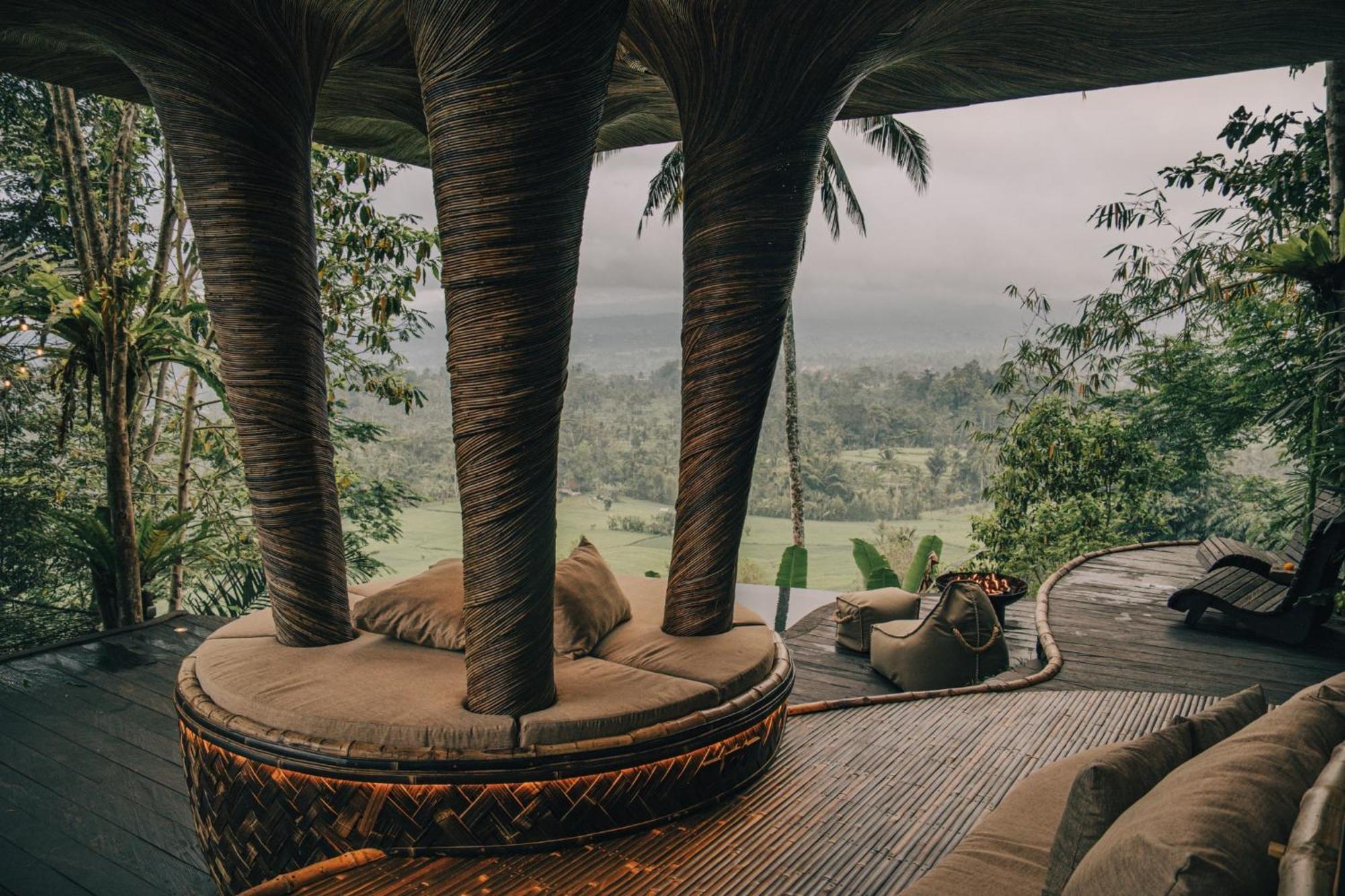 Hideout Eco Bamboo House Bali Villa Selat Exterior photo