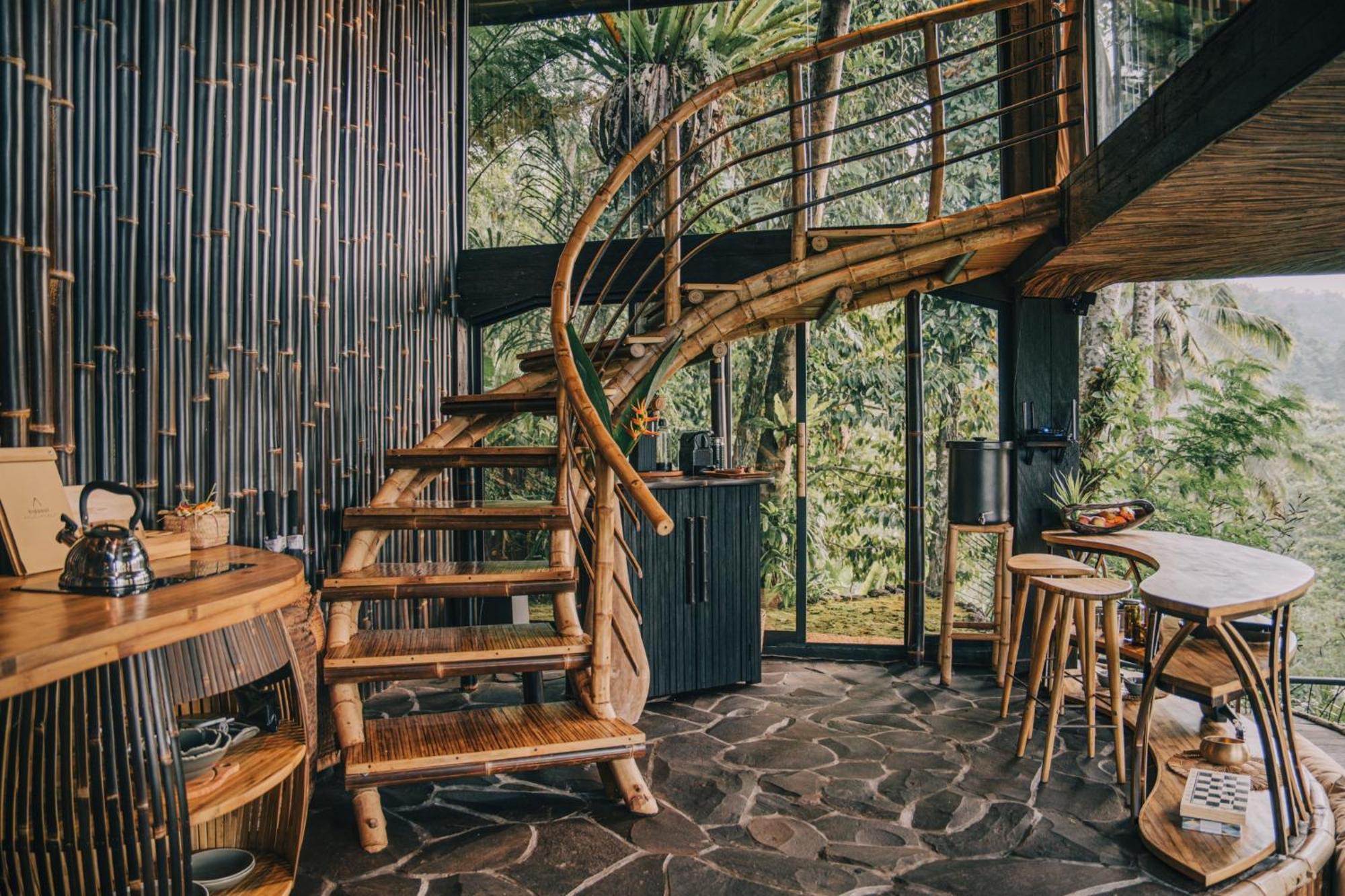 Hideout Eco Bamboo House Bali Villa Selat Exterior photo