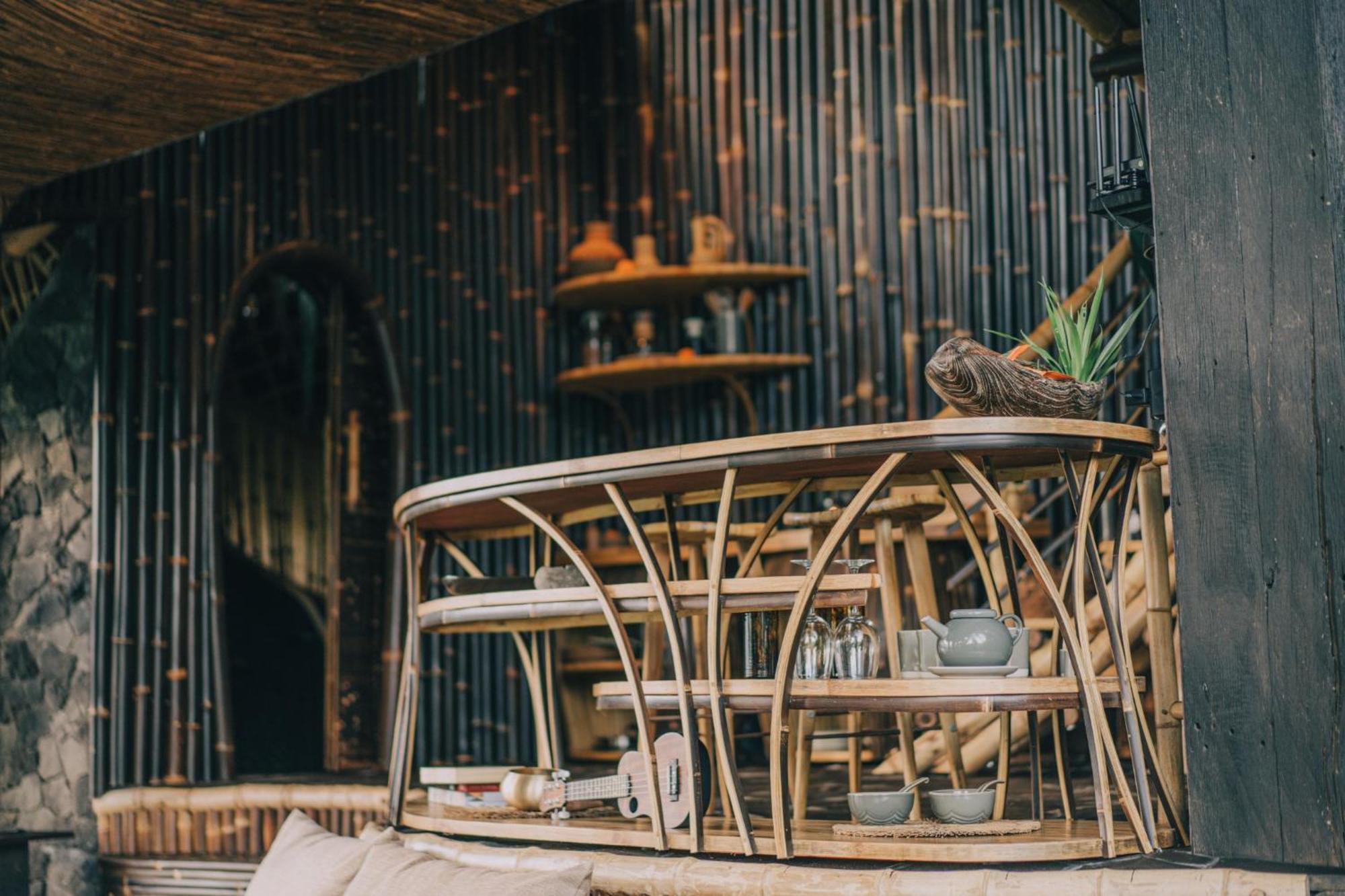 Hideout Eco Bamboo House Bali Villa Selat Room photo