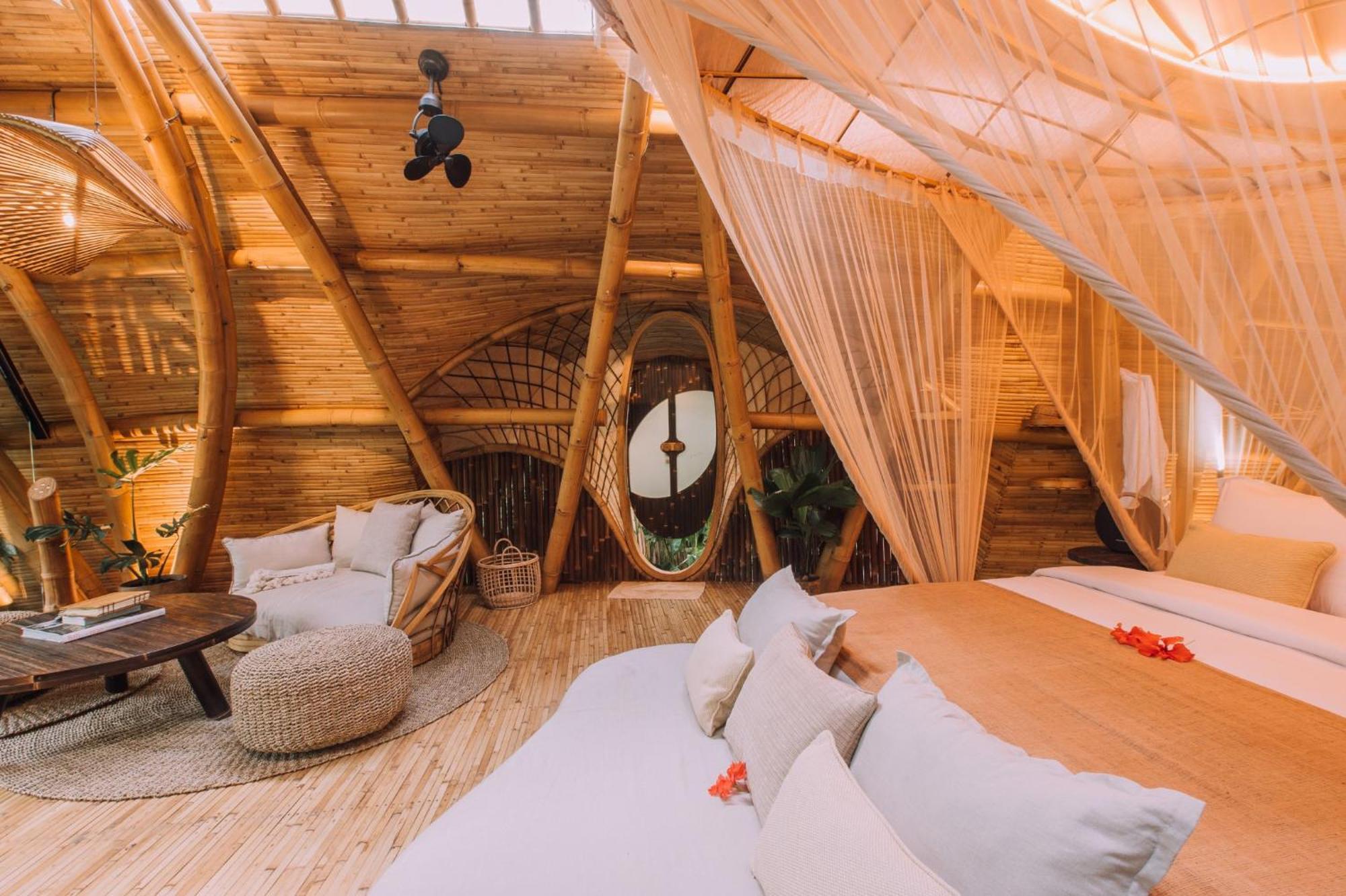 Hideout Eco Bamboo House Bali Villa Selat Room photo