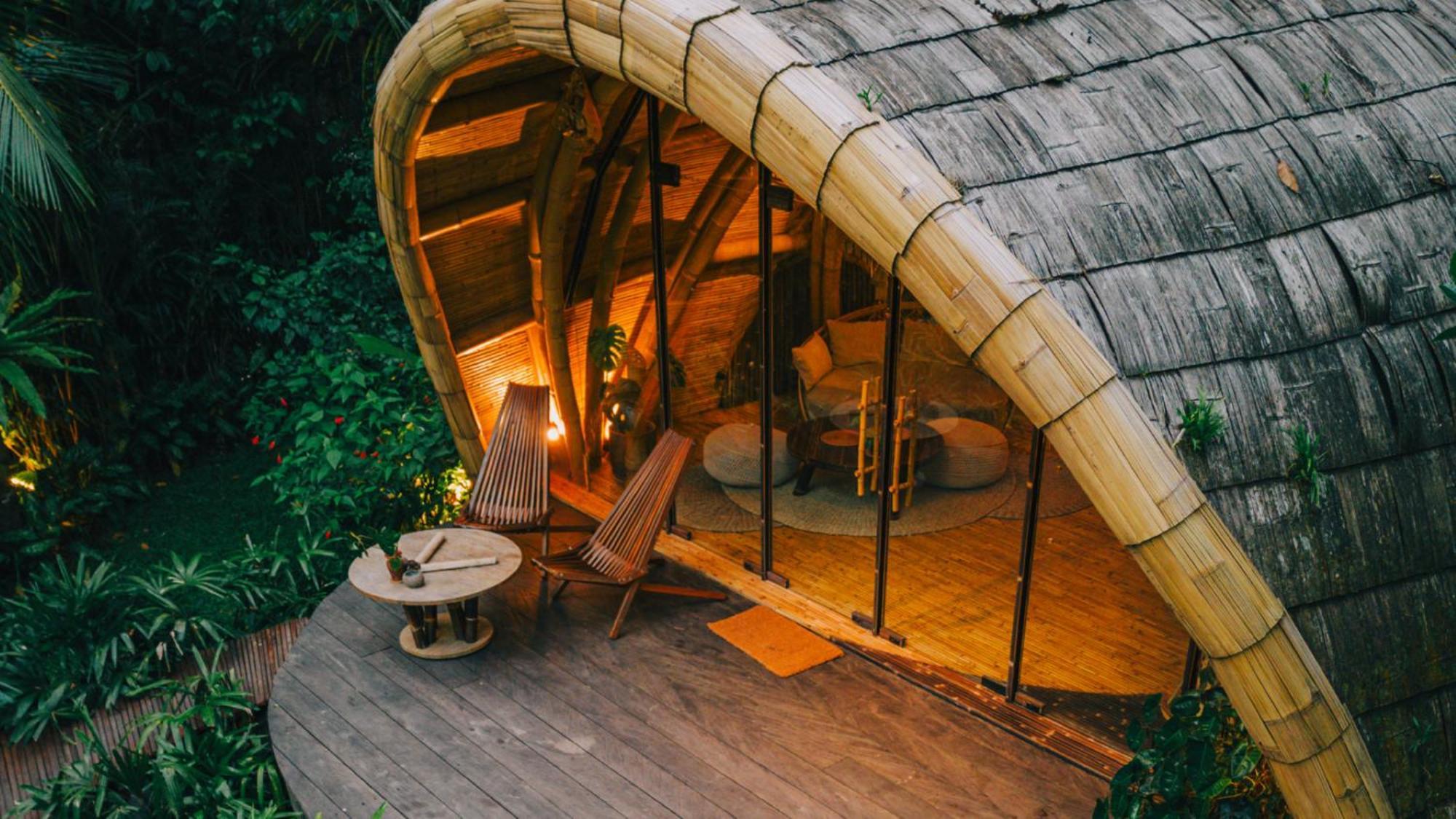 Hideout Eco Bamboo House Bali Villa Selat Room photo