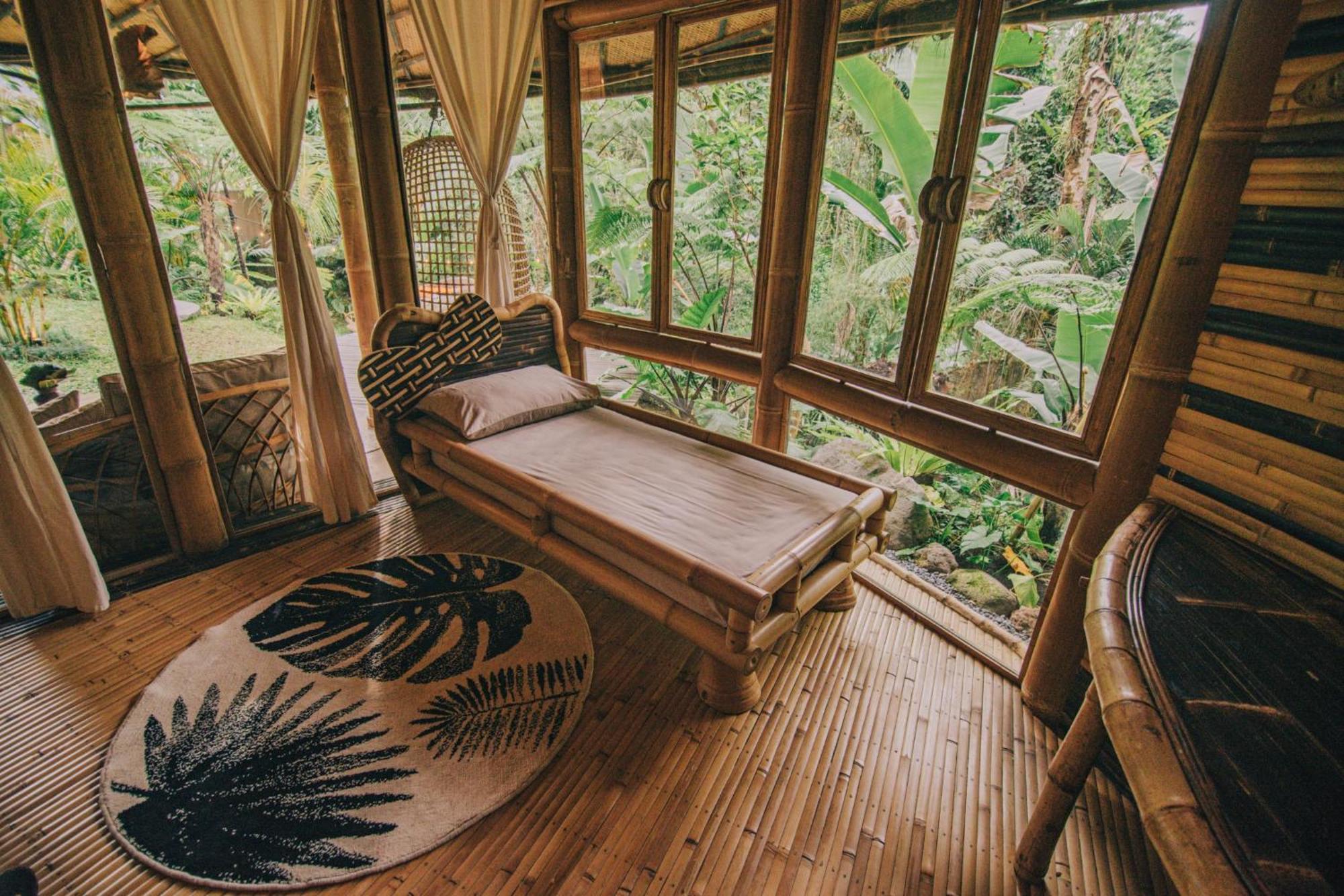 Hideout Eco Bamboo House Bali Villa Selat Room photo