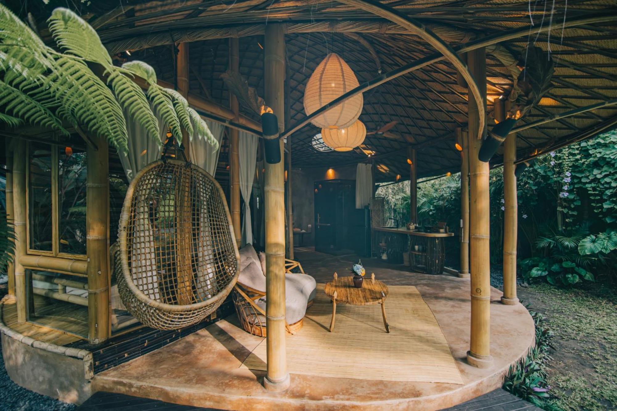 Hideout Eco Bamboo House Bali Villa Selat Room photo