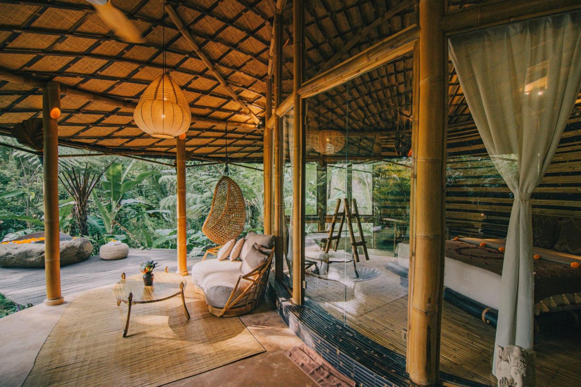 Hideout Eco Bamboo House Bali Villa Selat Room photo